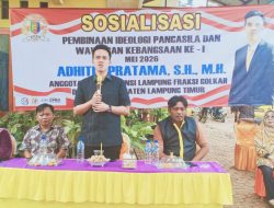 Anggota DPRD Provinsi Lampung Gelar Sosialisasi Pembinaan Ideologi Pancasila dan Wawasan Kebangsaan di Jabung