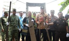 Azwar Hadi Hadiri Ground breaking Jembatan Garuda, Akses Warga Raman Utara Makin Mudah
